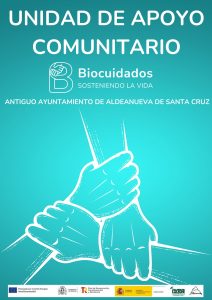 Cartel de la Unidad de Apoyo Comunitario de Aldeanueva de Santa Cruz