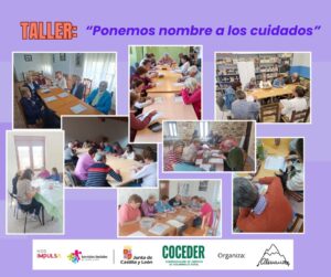 Imágenes de los talleres 'Ponemos nombre a los cuidados'